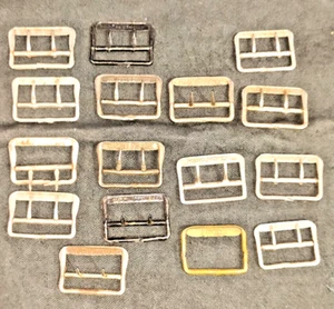 OLDBUCKLES16Metal 2Prong 2.4cm ,made in Germany 9,Paris(solide) 4,france1,kingho - Picture 1 of 23