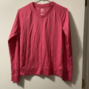Womens Slazenger Pink Long Sleeve V Neck Size M - Picture 1 of 5