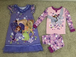 Disney Store Girls Sofia the First Minimus 5 / 5T Pajamas Set & Sleep Gown 5/6 - Picture 1 of 9