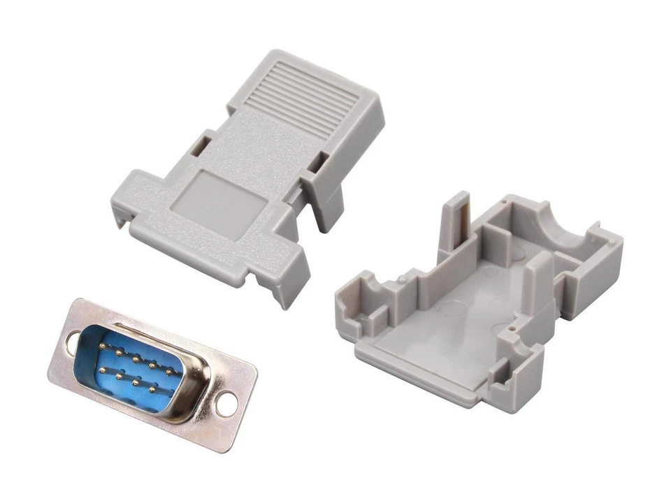 StarTech.com C9PSM Assembled DB9 Male Solder D-SUB Connector with Plastic Backsh - Image 1 of 3