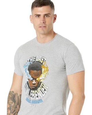 Camiseta gris gráfica Israel Adesanya The Last Stylebender MMA para hombre talla grande Foto 1 de 4