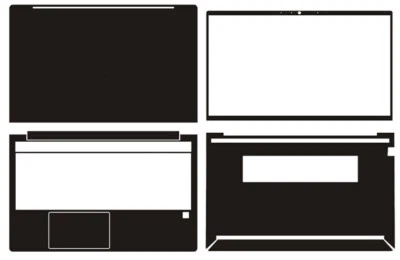 Carbon Vinyl Sticker Skin Cover for HP ProBook 450 455 G9 Laptop Decal Protector - Image 1 of 4