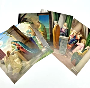 Joyful Mysteries of the Rosary Posters 8 x 10 Set of 5 Lithographs Italy - Picture 1 of 11
