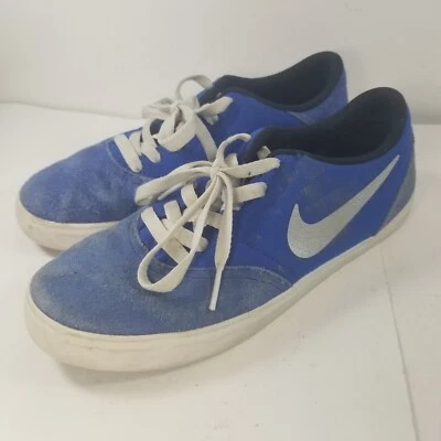 NIKE SB Juvenil Talla 6 Y Azul Parte Superior Baja Gamuza Tenis # 705266-400 Skateboarding Foto 1 de 4