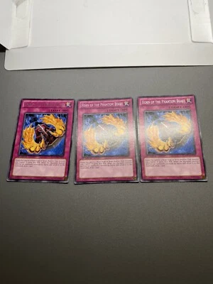Yu-Gi-Oh! 3X Horn Of The Phantom Beast Common 1st Edition DREV-EN075 HP - Image 1 of 4