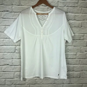 S.Oliver Triangle 100% Cotton White Pintuck Top T-Shirt Sizes UK18 - UK26 - Picture 1 of 7