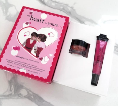 Philosophy My Heart to Yours: Exfoliante de azúcar para pulir labios + alto brillo Foto 1 de 2