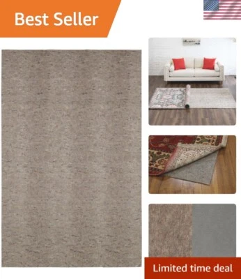 12' x 15' Non Slip Rug Pad Gripper 1/4 Thick Dual Surface Felt + Rubber Gripp... - Image 1 of 4