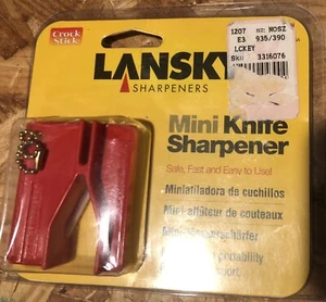 Lansky Mini Crock Stick w/ Keychain Mini Sharpener Ceramic Sharpening Rods LCKEY - Picture 1 of 3