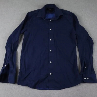 Camisa Bonobos Para Hombres MT Mediana Alta Calce Ajustado Abotonada Azul Lunares Manga Larga Foto 1 de 4