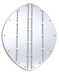 PIASTRA PROTEGGI PRUA IN ACCIAIO INOX 265 X 345mm - Foto 1 di 2