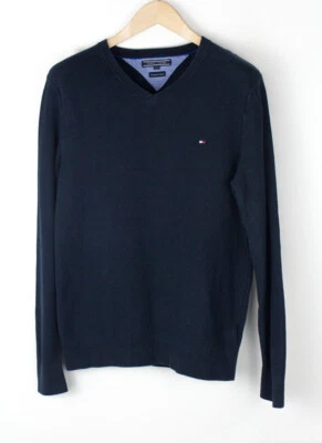 TOMMY HILFIGER Suéter De Punto De Algodón Premium Para Hombre Talla M - Imagen 1 de 4