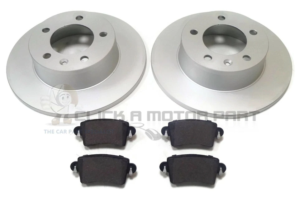 VAUXHALL MOVANO 1.9 2.2 2.5 2.8 2000-2010 REAR 2 BRAKE DISCS AND PADS SET NEW - Image 1 of 1