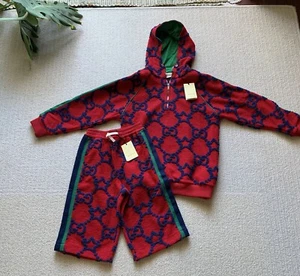 Gucci New With tag Logo Knit Sweater and Short Set Kids Size 10 - Picture 1 of 8