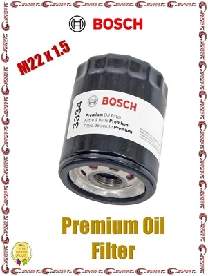 Filtro de aceite Bosch Premium M22 x 1,5 20 micras clasificación 200 presión de ráfaga 3334 Foto 1 de 4