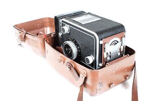 Vintage Rollei Metal TROPICAL CASE with Strap, For Rolleicord, Rolleflex