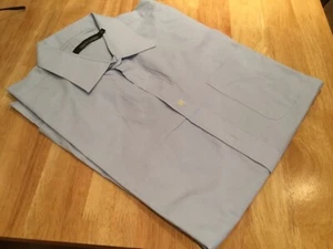 Trent Nathan sky blue shirt size 42 double cuffed for cuff links use - Picture 1 of 5