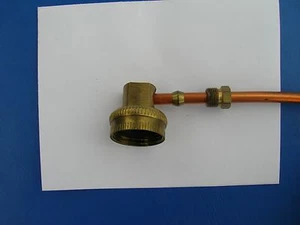 ADAPTER / Icemaker auf Wasserversorgung (1/4" x FHT MESSING) platzsparender Winkel - Bild 1 von 7