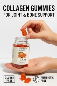 Collagen Gummies with Vitamin C & Zinc | Skin, Hair & Joint Support 60 ct - Picture 1 of 3