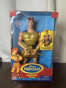 1996 Disney's Hercules, Golden Glow Hercules Mattel Figure - NEW/ SEALED - Picture 1 of 2