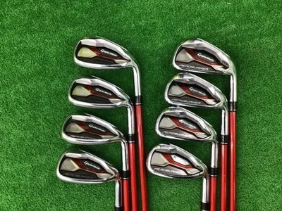 TaylorMade Aeroburner Iron Set 5-9,Pw,Aw,Sw 8pc Flex Stiff TM7-415 Graphite - Image 1 of 4