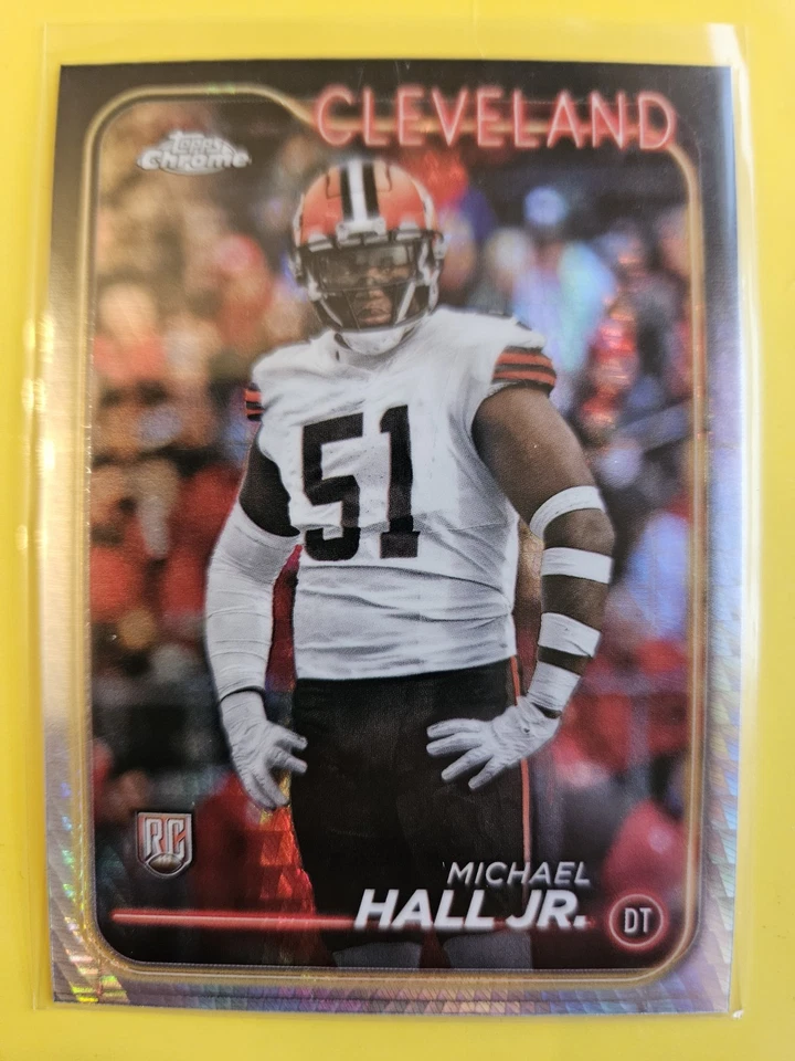 2024 Topps Chrome Prism Refractors #268 Michael Hall Jr. - Cleveland Browns - Image 1 of 1