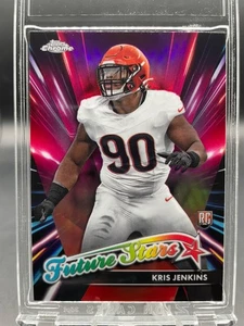 2024 Topps Chrome KRIS JENKINS (RC) Future Stars Refractor INSERT #FS-23 BENGALS - Picture 1 of 5