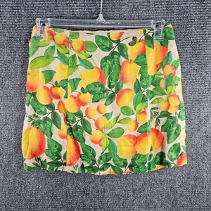 Farm Rio Anthropologie Damenrock mehrfarbig Leinen orangefarben bedruckt Größe M - Bild 1 von 5