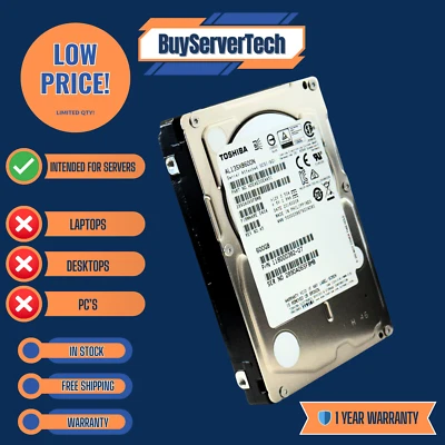 Toshiba AL13SXB600N 600GB 15K SAS 12Gb/s 2.5" HDD | Enterprise - 1 Year warranty - Image 1 of 4