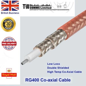 RG400 Military Specification 50 Ohm RF Coax Cable - Picture 1 of 2