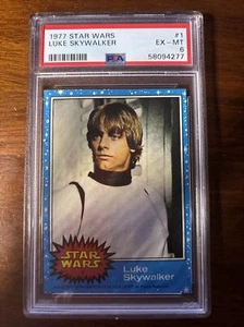 1977 Topps Star Wars Luke Skywalker #1 PSA 6 Series 1 - Picture 1 of 1