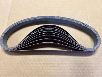 PREMIUM 1" X 30" ALUMINUM OXIDE SANDING BELTS - 10 PACKS! YOU CHOOSE THE GRITS! - Image 1 of 3