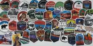 50 Sticker Aufkleber Stickerbomb USA National Parks Sehenswürdigkeiten Natur - Bild 1 von 1