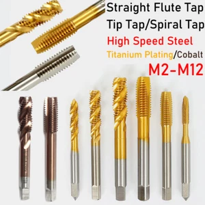 HSS Machine Thread Tap M2-M12 Self-tapping Tap Straight/Spiral Slot Thread Drill - Picture 1 of 56