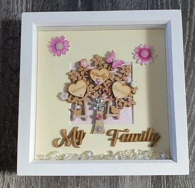 Marco de fotos de árbol genealógico de diseño Thetford con 6 marcos de fotos colgantes - negro Foto 1 de 3