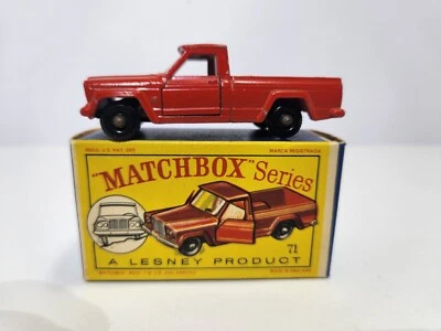 Vintage Matchbox Lesney #71 Jeep Gladiator Pickup With Original Box  - Image 1 of 4