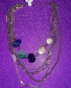 Free People Sights & Sounds Stone Necklace-$58-A610 - Picture 1 of 1