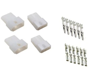 Molex .093 Series 3 Pin Connector Sets. Pkg of 2 Complete Sets - Picture 1 of 1