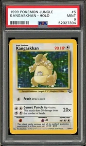 Tarjeta holográfica 1999 PSA 9 Pokémon Jungle Kangaskhan 5/64 como nueva - Imagen 1 de 3