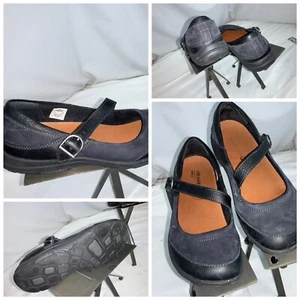 Merrell Strap Buckle Slip On Shoes Sz 7.5 women Black Mint YGI G0S-198 - Picture 1 of 10