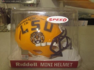 LSU TIGER WARREN RABB SIGNIERT SPEEDHELM 1958 NATIONAL CHAMPION QB 🐯🏆 - Bild 1 von 3