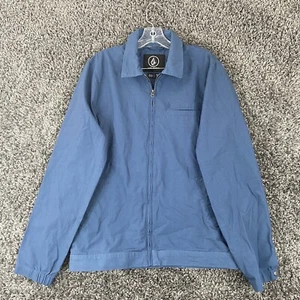 Volcom Blue Jacket Men’s M Zip Up Long Sleeve - Picture 1 of 11