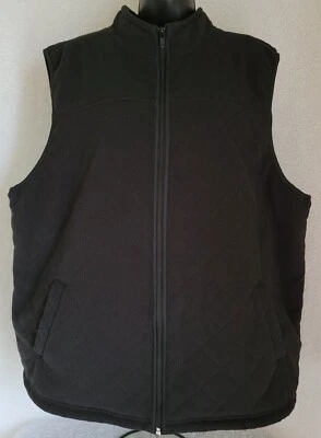 Cherokee Womens Vest Jacket Coat Size 2X Black Fleece - Image 1 of 4
