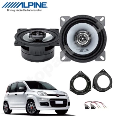 Set 2 Coffers Speakers Rear ALPINE SXE-1025S for Fiat Panda From 2012 - Image 1 of 4