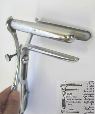 19c. Antique Medical Surgical Obstetrical Instrument Tool Trivalve Speculum • 260.53$