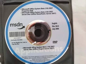 Microsoft Office Professionnel Plus 2007 version complète avec clé de licence - Photo 1/2