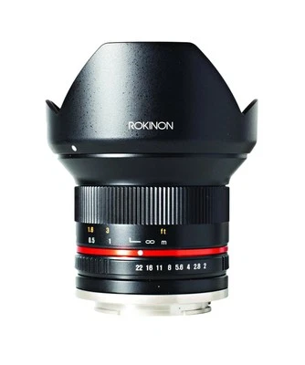 Rokinon 12mm F2.0 Lens for Mirrorless Cameras (Black) [Multiple Mount Options] - Image 1 of 3