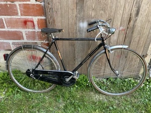 Vélo Ville Collection Ancien PEUGEOT Homme Metal Noir Vintage #C443 - Imagen 1 de 14