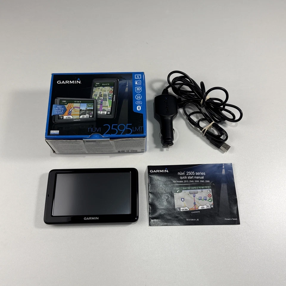 GARMIN nuvi 2595 LMT 5" Screen GPS w/ Maps 3D Traffic Bluetooth In Box - Image 1 of 4