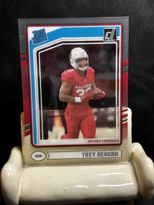 TREY BENSON 2024 Panini Clearly Donruss Football RATED ROOKIE #74 ARI Cardinals - Picture 1 of 3